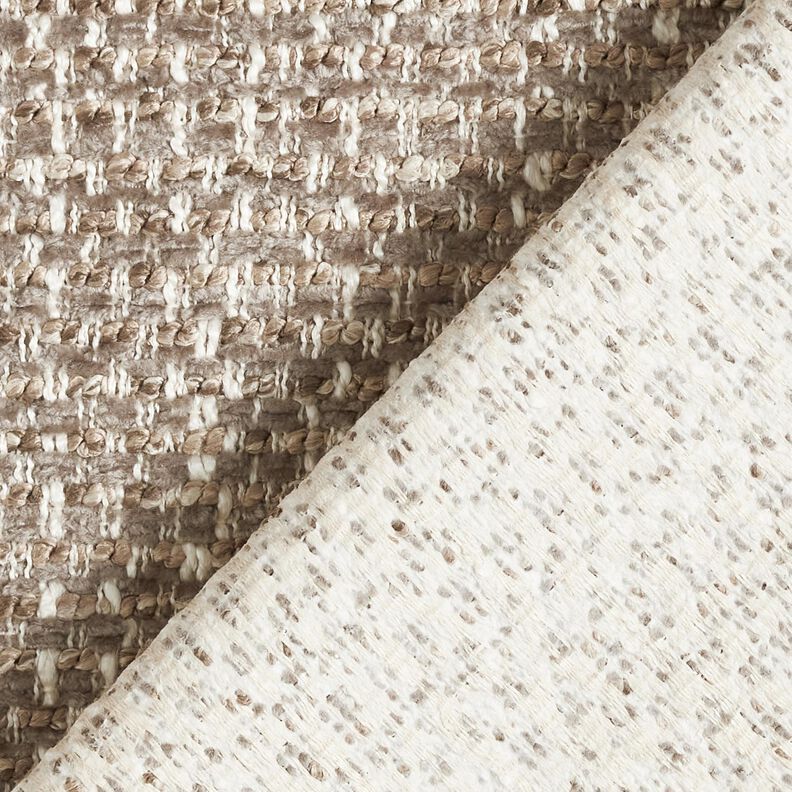 Tecido para estofos Look bouclé colorido – taupe escuro/bege claro,  image number 3
