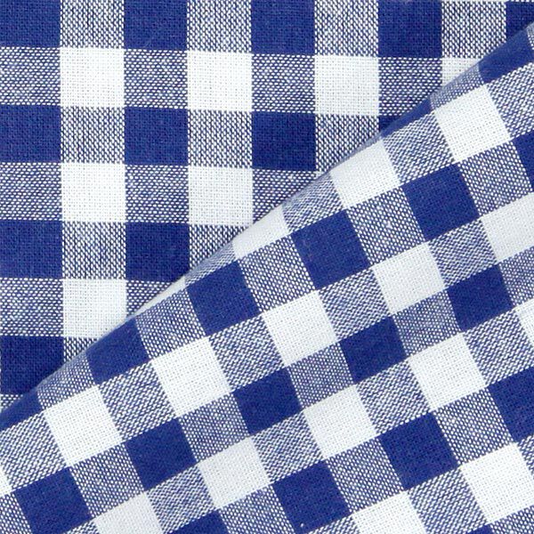 Tecido de algodão Vichy - 1 cm – azul real,  image number 3