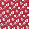 Jersey de algodão Bolas de Árvore de Natal – carmin,  thumbnail number 1