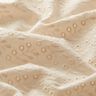 Cambraia Bordado inglês Gavinha folhas – creme,  thumbnail number 2