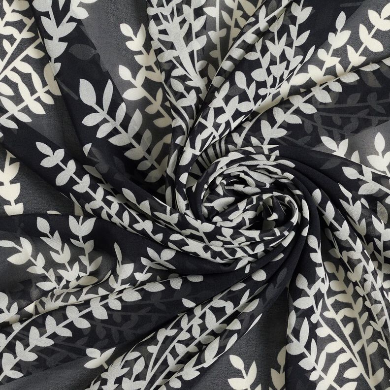 Chiffon Ramos grandes – preto/branco,  image number 3