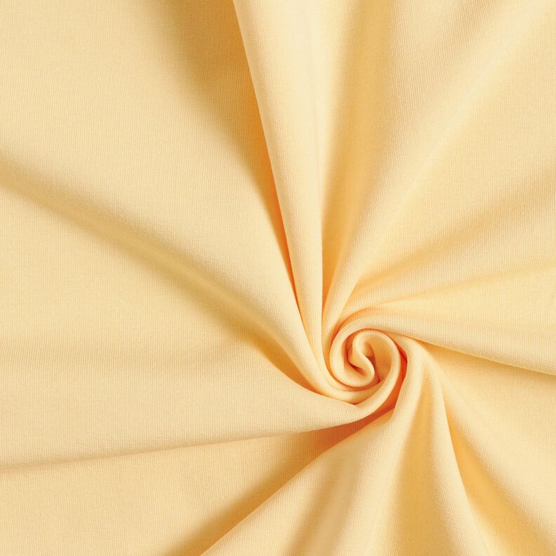 Sweat de algodão leve liso – amarelo-baunilha,  image number 1