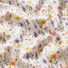 Tecido para decoração Sarja de algodão Flores silvestres – marfim/roxo,  thumbnail number 2