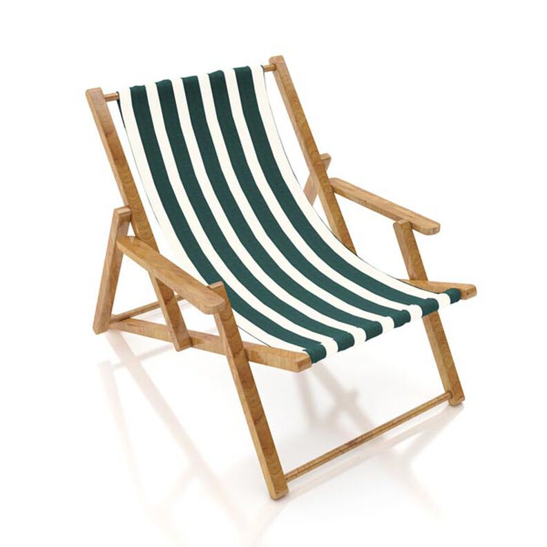 Tecido para exteriores Acrisol Listado – branco sujo/verde escuro,  image number 7