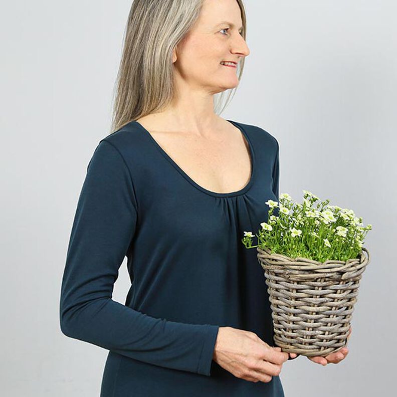 FRAU VLIELAND Vestido Jersey com decote redondo | Studio Schnittreif | XS-L,  image number 5