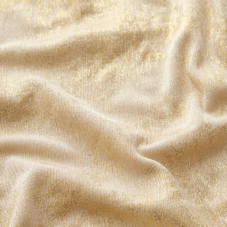 Jersey Folha brilhante – amêndoa/dourado,  image number 3