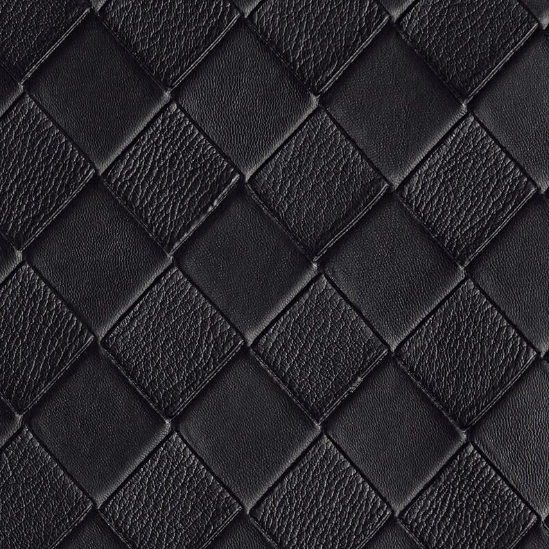 Imitação de pele Imitação de vime – preto,  image number 1