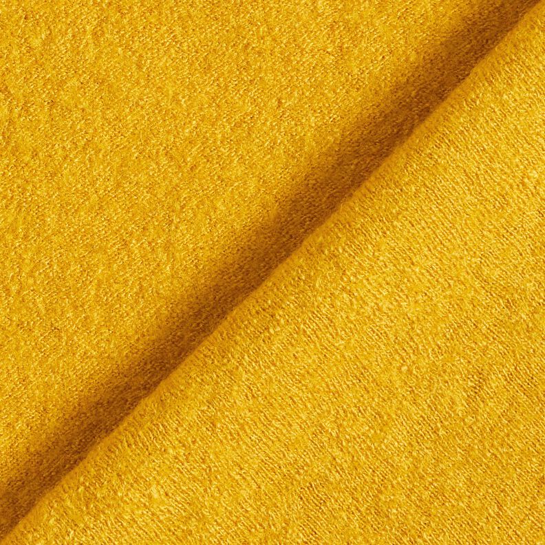 Tecido leve de malha com mistura de viscose e lã – amarelo-caril,  image number 3