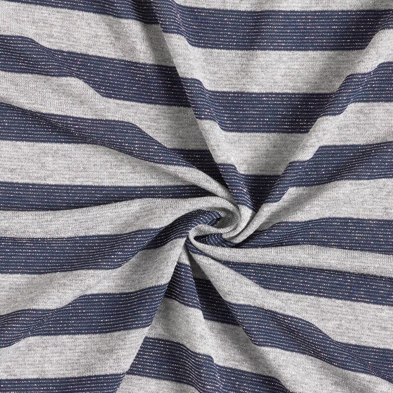 Jersey com riscas horizontais brilhantes – cinzento claro/azul-marinho,  image number 4