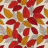 Tecido para decoração Meio linho Panamá Folhas grandes – terracota/natural,  thumbnail number 1