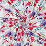 Jersey de algodão Flores de verão Impressão digital – branco/rosa intenso,  thumbnail number 3