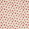 Tecido para decora&ccedil;&atilde;o Meio linho Panam&aacute; Morangos pequenos &ndash; vermelho/natural,  thumbnail number 1