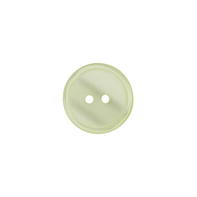 Botão de poliéster, 2 furos  – verde pastel,  image number 1