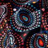 Tecido para fatos de banho Mandala – preto azulado/vermelho-fogo,  thumbnail number 2