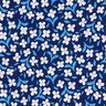 Crepe viscose Florzinhas – azul-marinho/branco,  thumbnail number 1