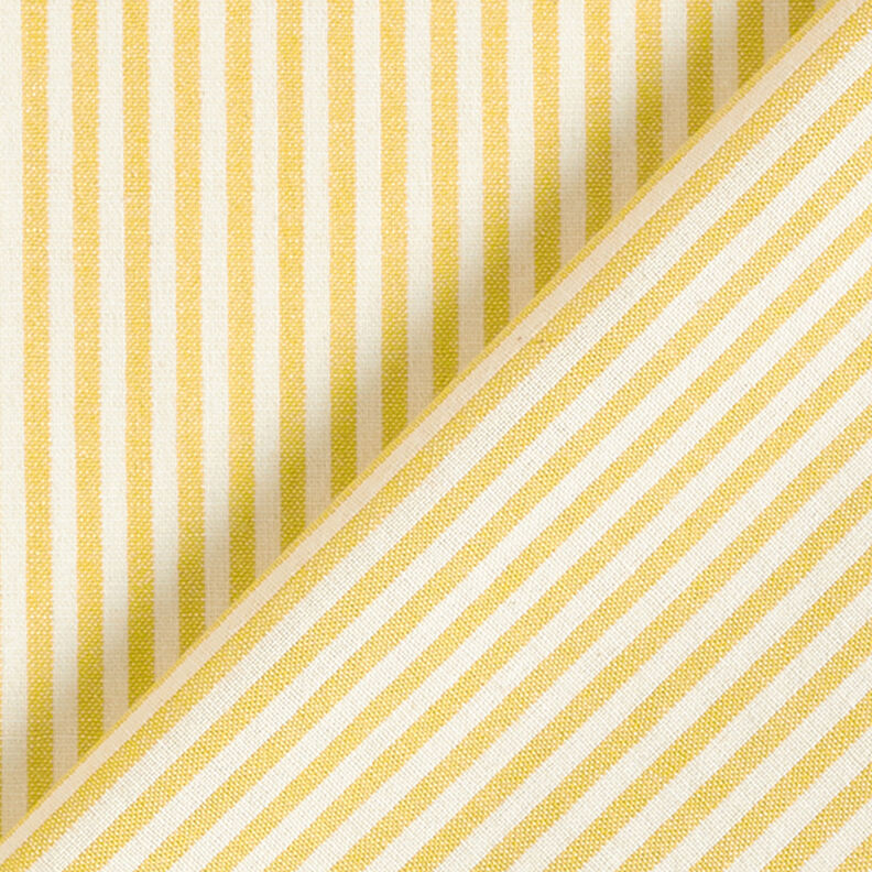 Mistura de viscose e algodão Riscas – amarelo-caril/branco sujo,  image number 4