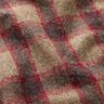 Mistura de pura lã Xadrez – bege escuro/vermelho,  thumbnail number 2