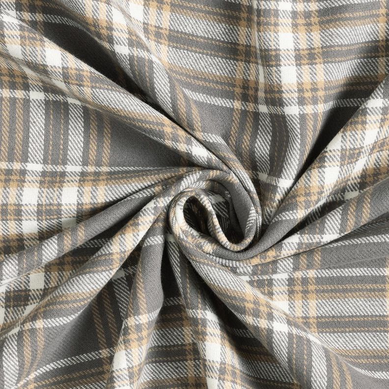 Flanela de algodão Xadrez – cinzento/branco,  image number 3