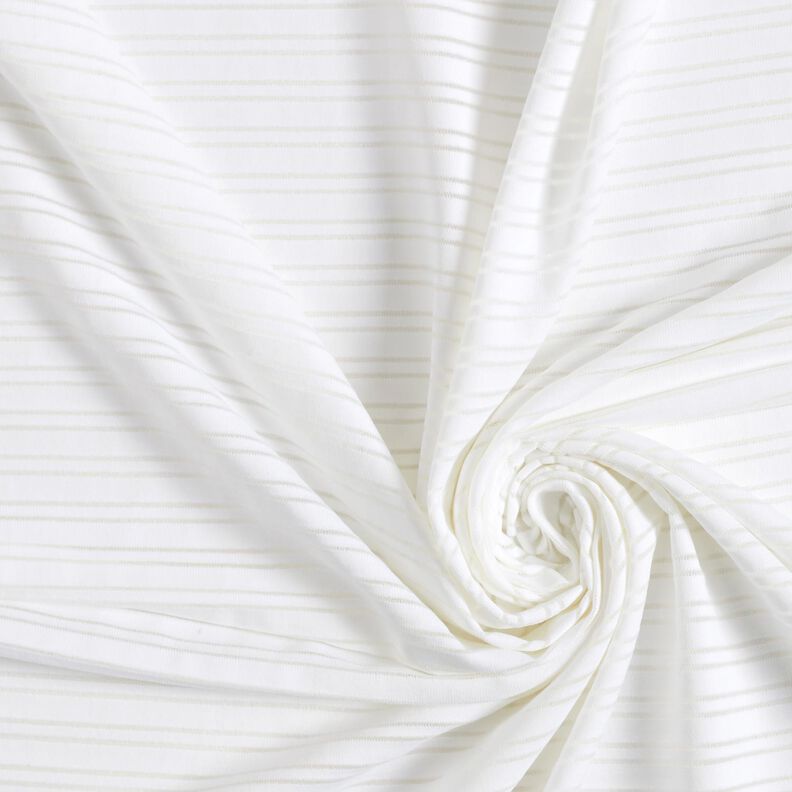Tecido devoré Jersey Riscas – branco,  image number 3