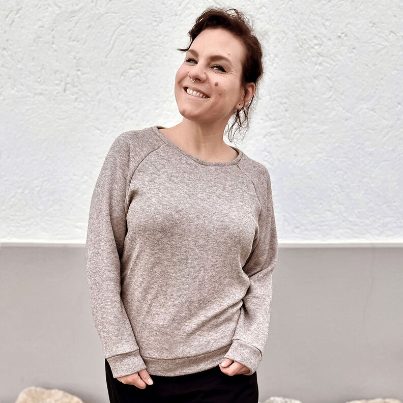 Tecido de malha Mistura de viscose Melange – caju,  image number 4