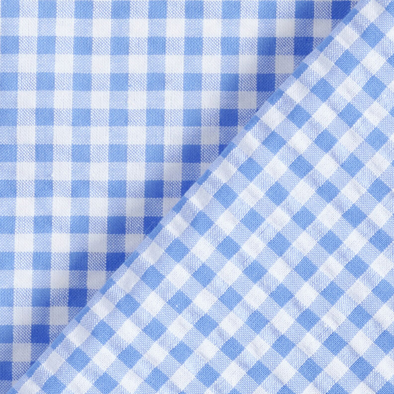 Anarruga Mistura de algodão Xadrez Vichy – azul claro,  image number 4