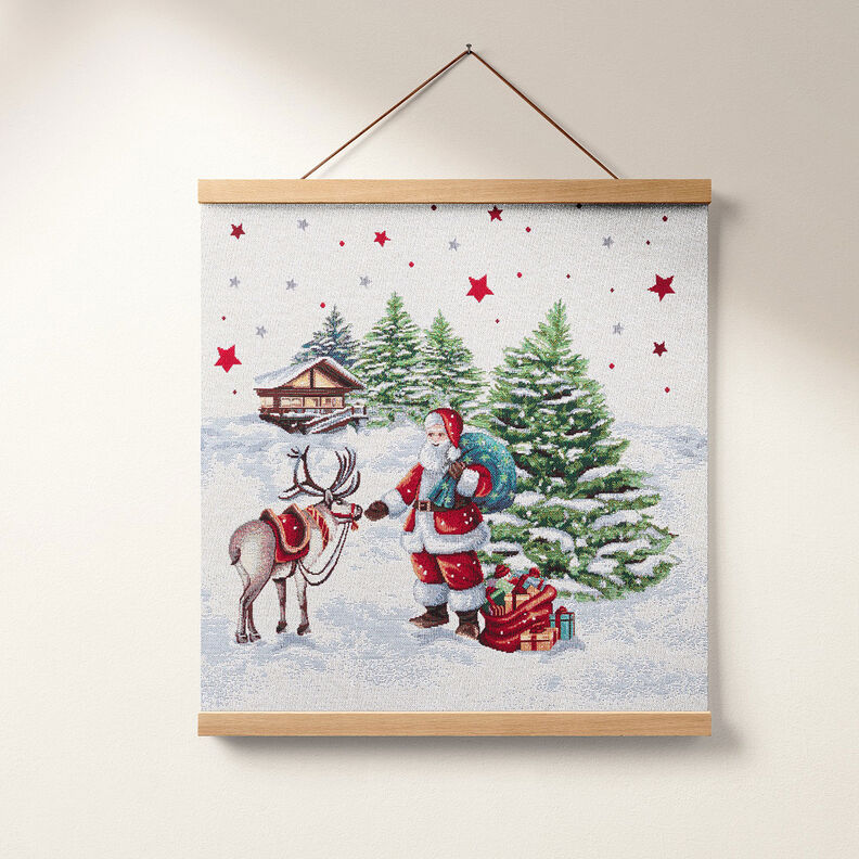 Barra Gobelina Pai Natal de lurex – branco sujo,  image number 6