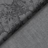 Tecido para camisas Flores – cinzento/preto,  thumbnail number 4