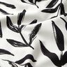 Tecido para decora&ccedil;&atilde;o Meio linho Panam&aacute; Folhas minimalistas &ndash; preto/marfim,  thumbnail number 2