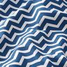 Tecido de algodão Cretone Ziguezague – azul-marinho/branco,  thumbnail number 2