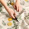 Tecido para decoração Meio linho Panamá Ervas aromáticas – natural/amarelo,  thumbnail number 6