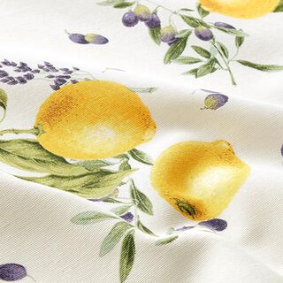 Tecido para decoração Lona Limões – amarelo, 