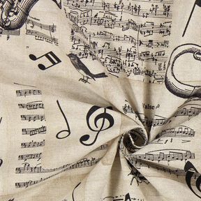 Meio linho Panamá Partituras – natural, 