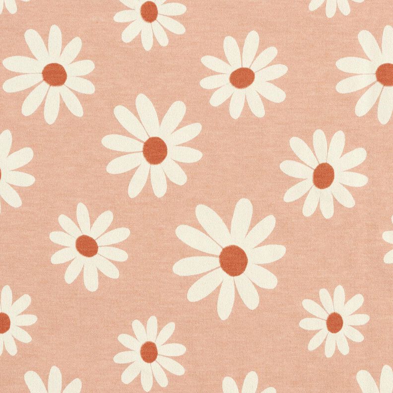 Mistura de algodão Jersey Florzinhas – rosa-velho claro,  image number 1