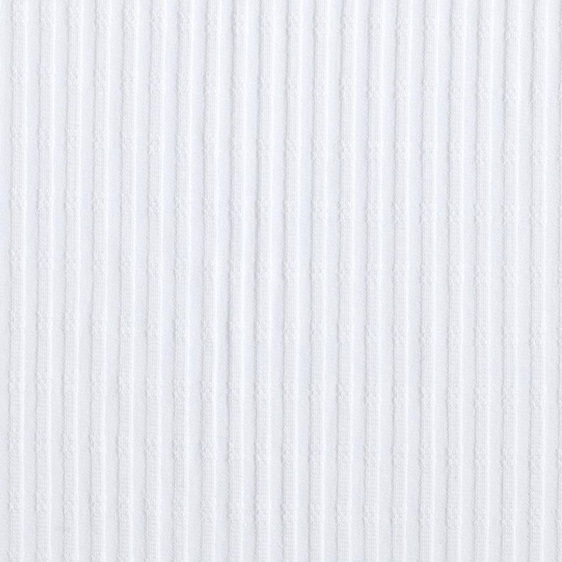 Jersey canelado Padrão tricotado – branco,  image number 1