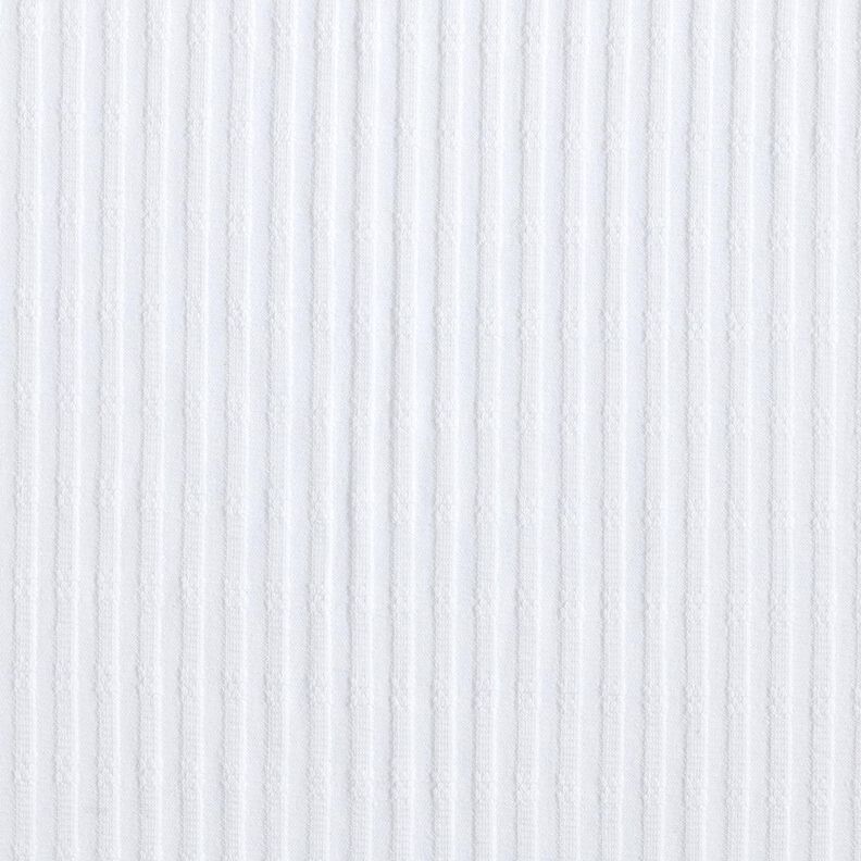 Jersey canelado Padrão tricotado – branco,  image number 1