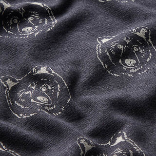 Sweatshirt cardada Urso – azul-noite/cinzento claro, 