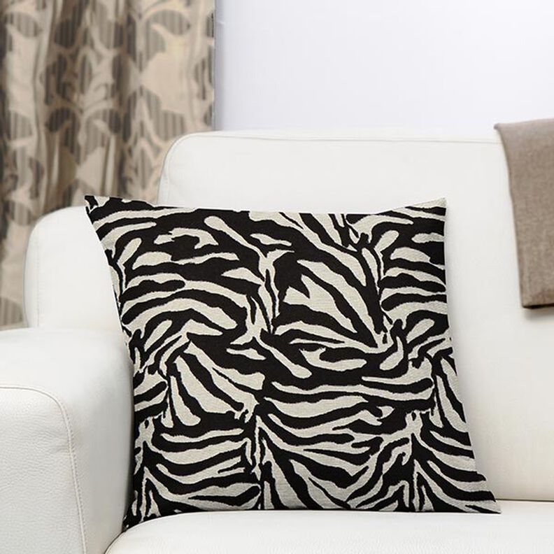 Jacquard Gobelina zebra &ndash; preto/branco,  image number 5