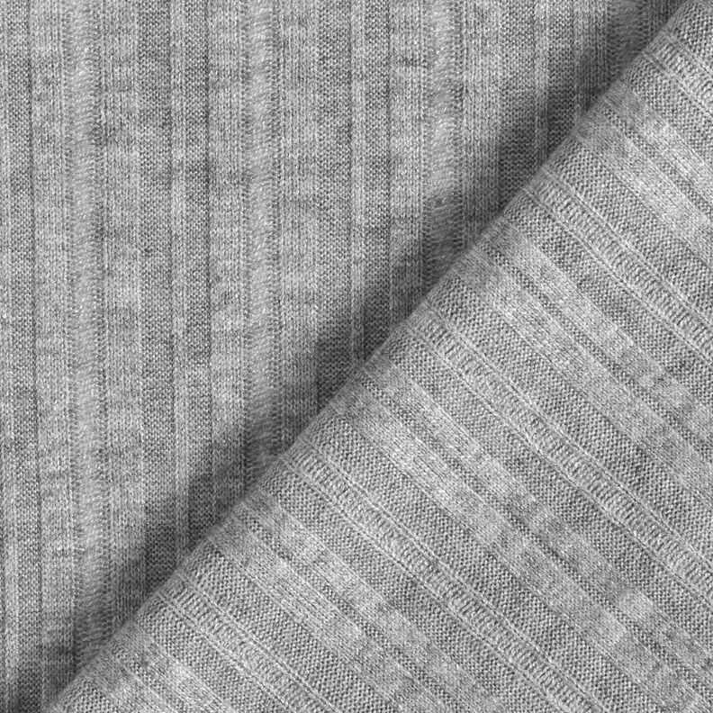 Malha canelada melange – cinzento claro,  image number 5