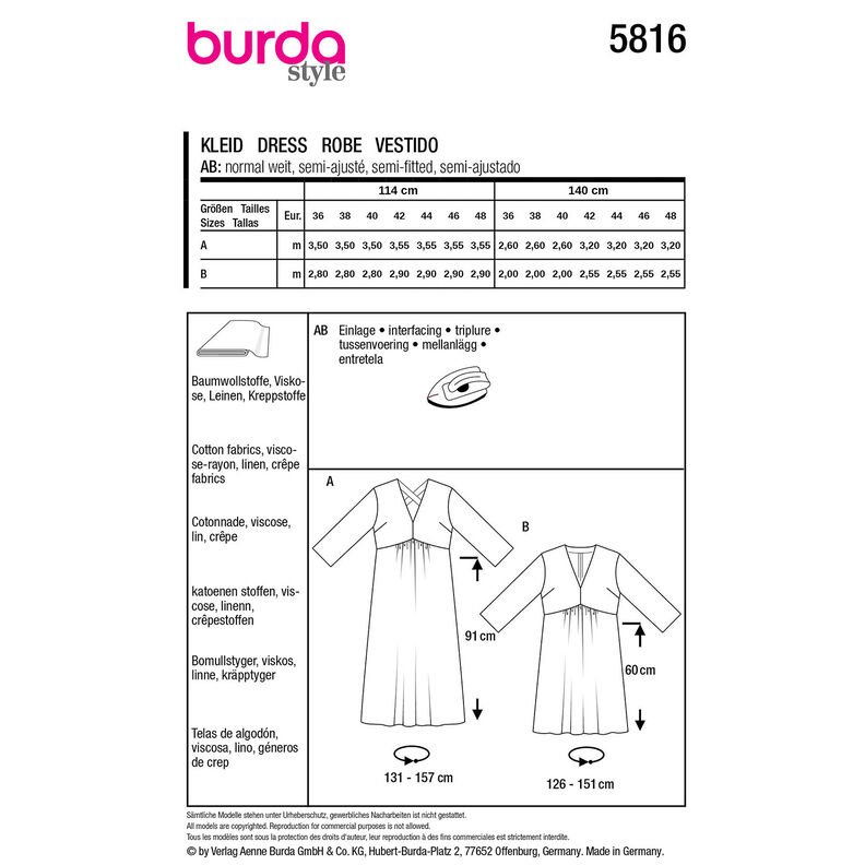 Vestir | Burda 5816 | 36-48,  image number 9