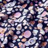 Jersey de algodão Círculos coloridos em aguarela – azul-noite,  thumbnail number 2