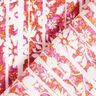 Crepe viscose Flores e galhos – laranja/pink,  thumbnail number 4