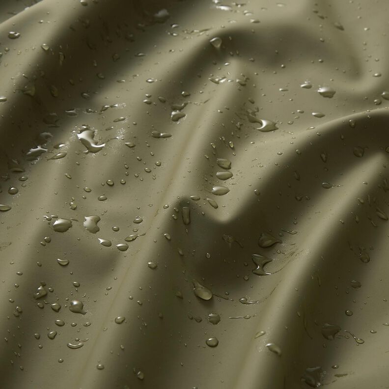 Tecido para impermeáveis liso – verde amarelado,  image number 3