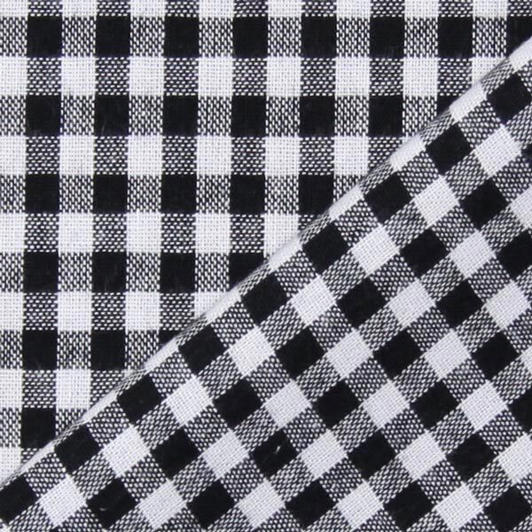 Tecido de algodão Vichy - 0,5 cm – preto,  image number 3