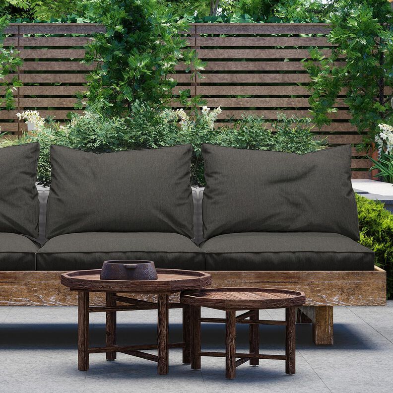 Tecido para exteriores Lona Melange 320 cm – cinzento escuro,  image number 5