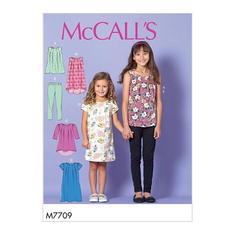 Top para menina | Vestido | Leggings , McCalls 7709 | 128 - 152,  image number 1