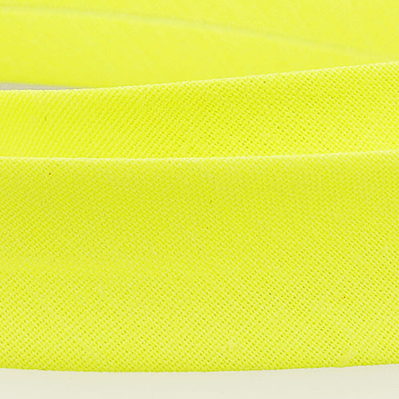 Fita de viés Polycotton [20 mm] – amarela néon,  image number 2