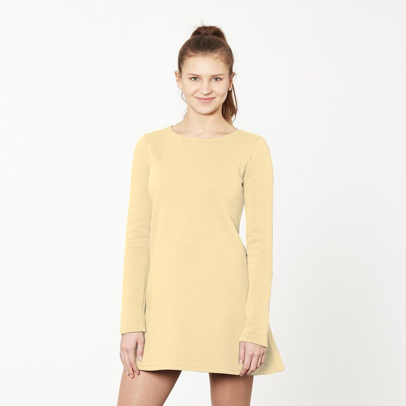 Terry francês simples liso – amarelo-baunilha,  image number 11