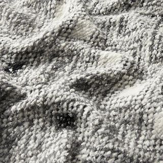 Malha Bouclé Mistura de lã Grandes losangos – cinzento, 