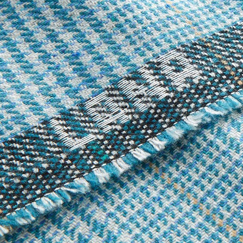 Tecido de lã Príncipe de Gales – turquesa,  image number 5