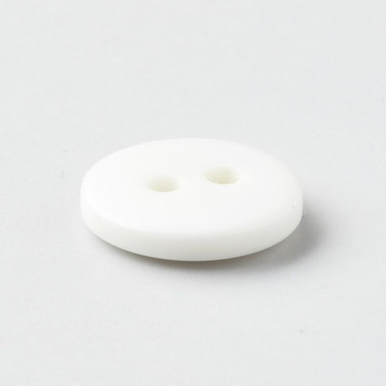 Botão redondo de 2 furos [Ø 11 mm] – branco,  image number 2